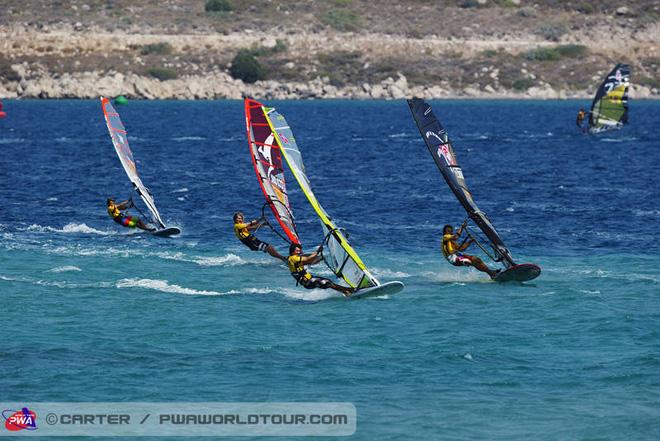 First reach action - PWA Alacati World Cup 2013 Day 2 ©  John Carter / PWA http://www.pwaworldtour.com